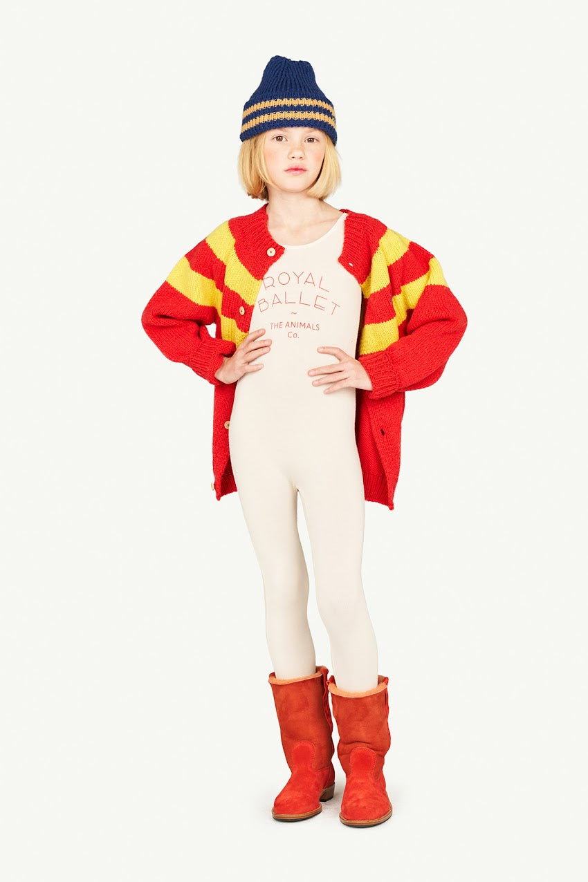 Toucan Kids Sweater Cardigan Red Logo