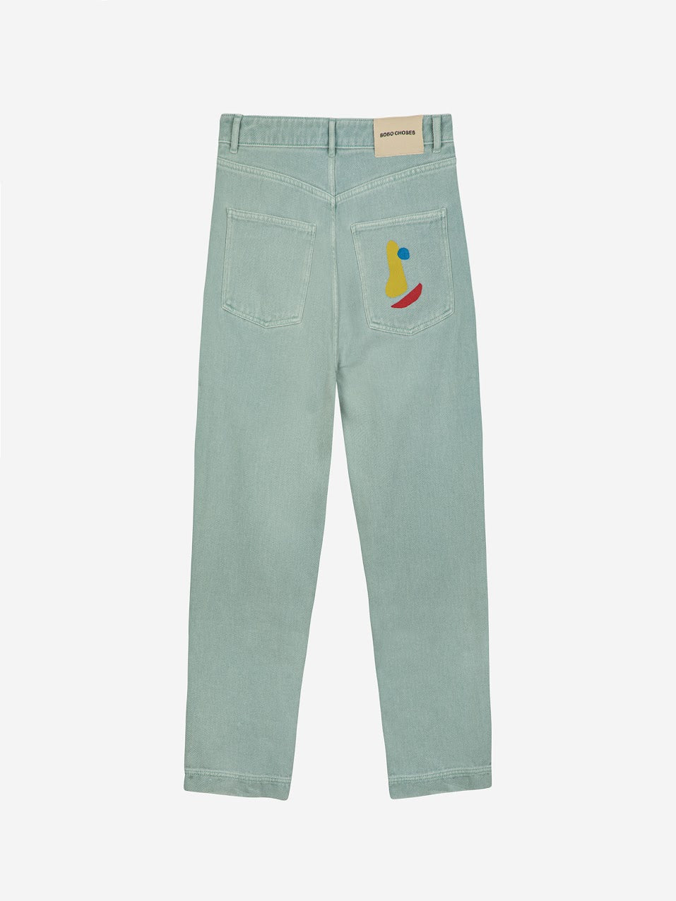 Baggy-Jeans aus gewaschenem Twill für Damen