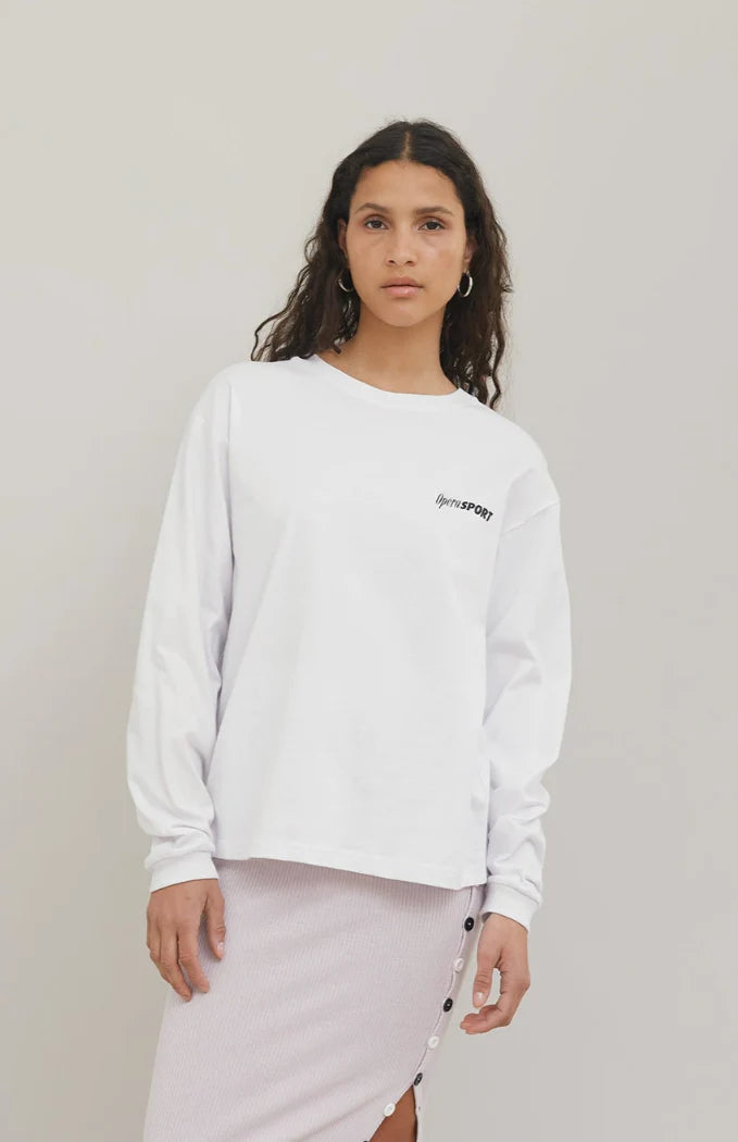 Claudette Unisex T-Shirt White Longsleeve