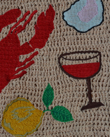 Fruits Frais crochet bag - beige