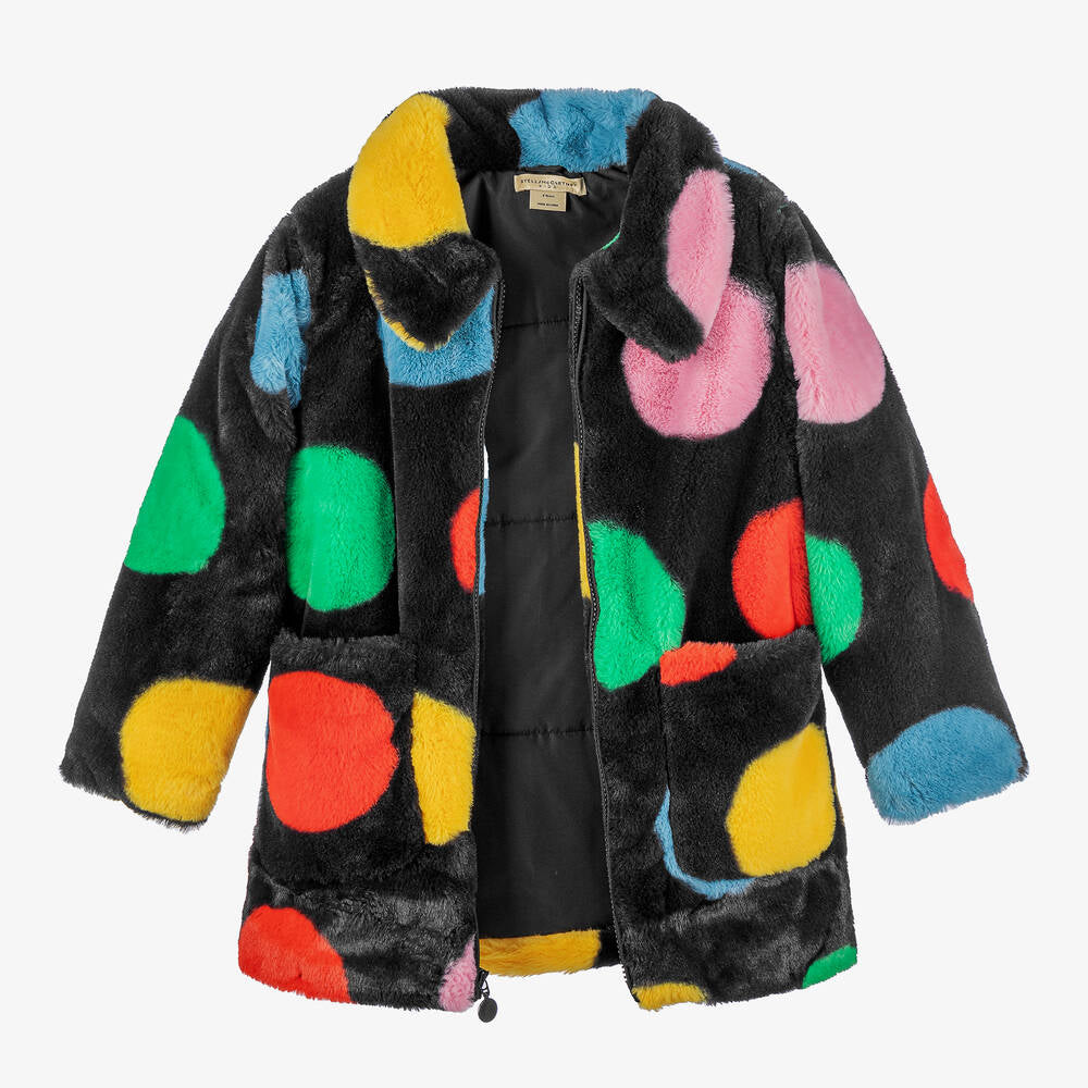 Multicolor Polka Dot Coat