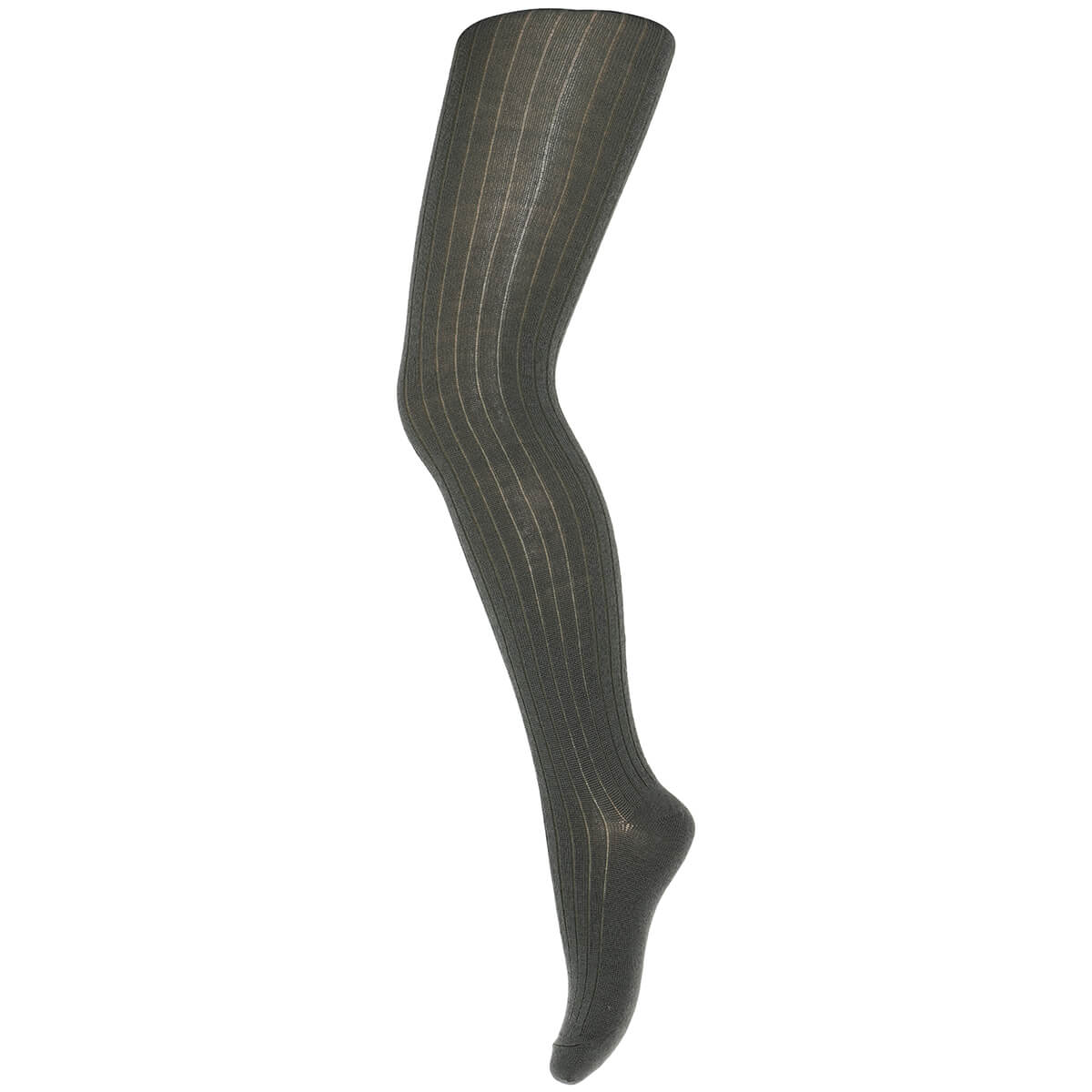 Cotton Rib Tights Dusty Ivy