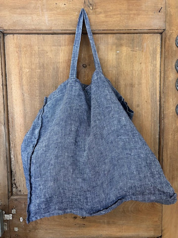 Linge Particulier Linen Bag Large Chambray Blue