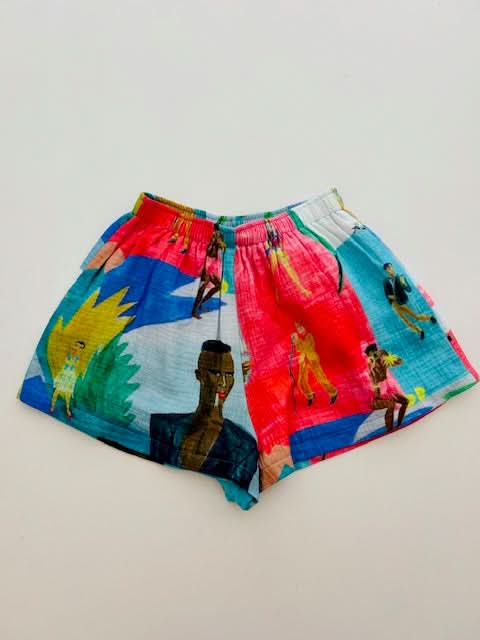 80's Color Cotton Gauze Shorts