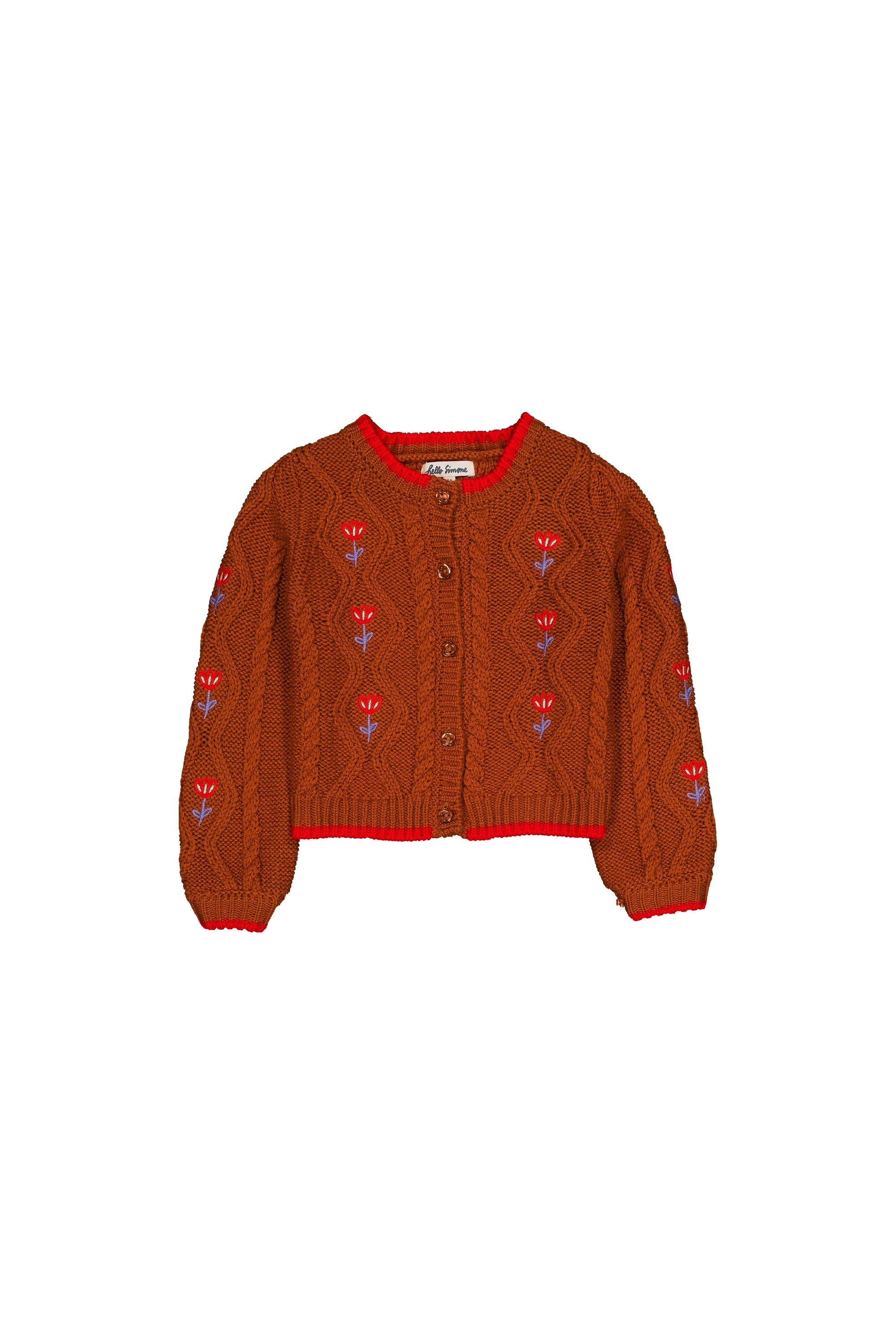 Lison cardigan cable knit Hazelnut