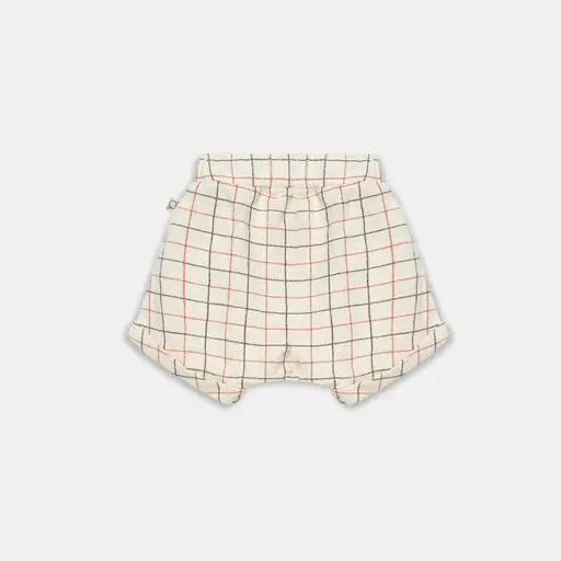 Karierte Krepp-Baby-Shorts