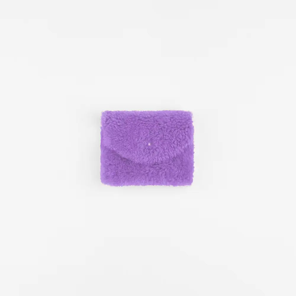 Geldbörse klein Schaffell Lilas