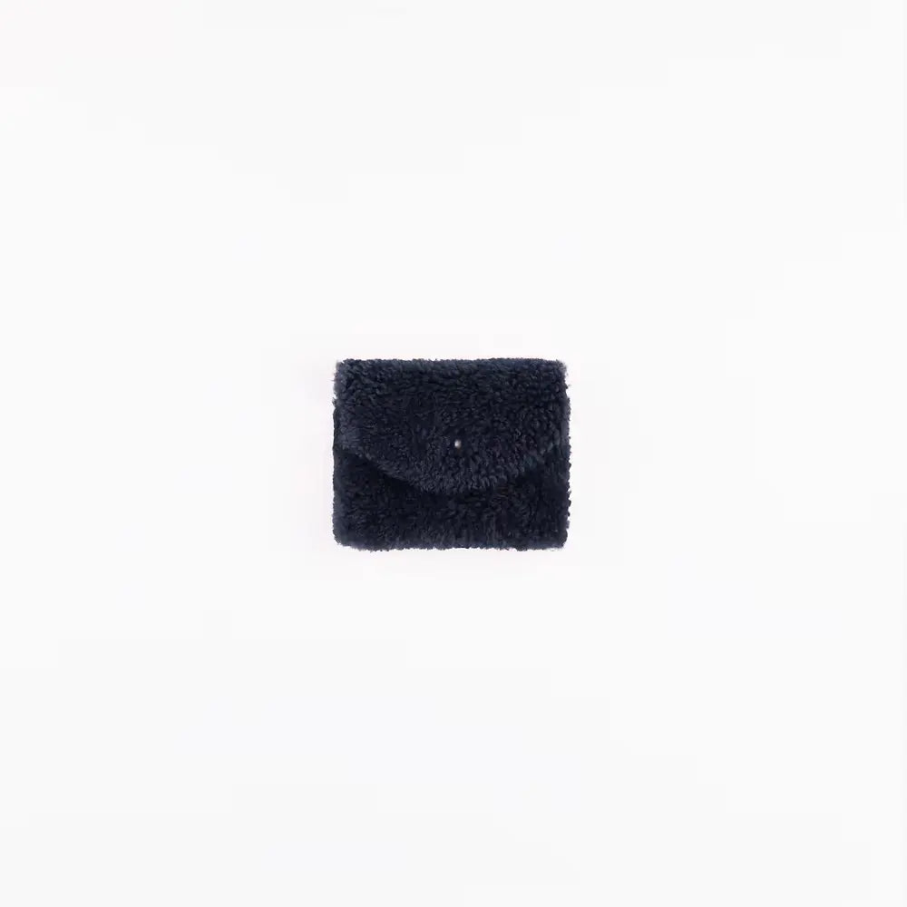 Geldbörse klein Schaffell Navy