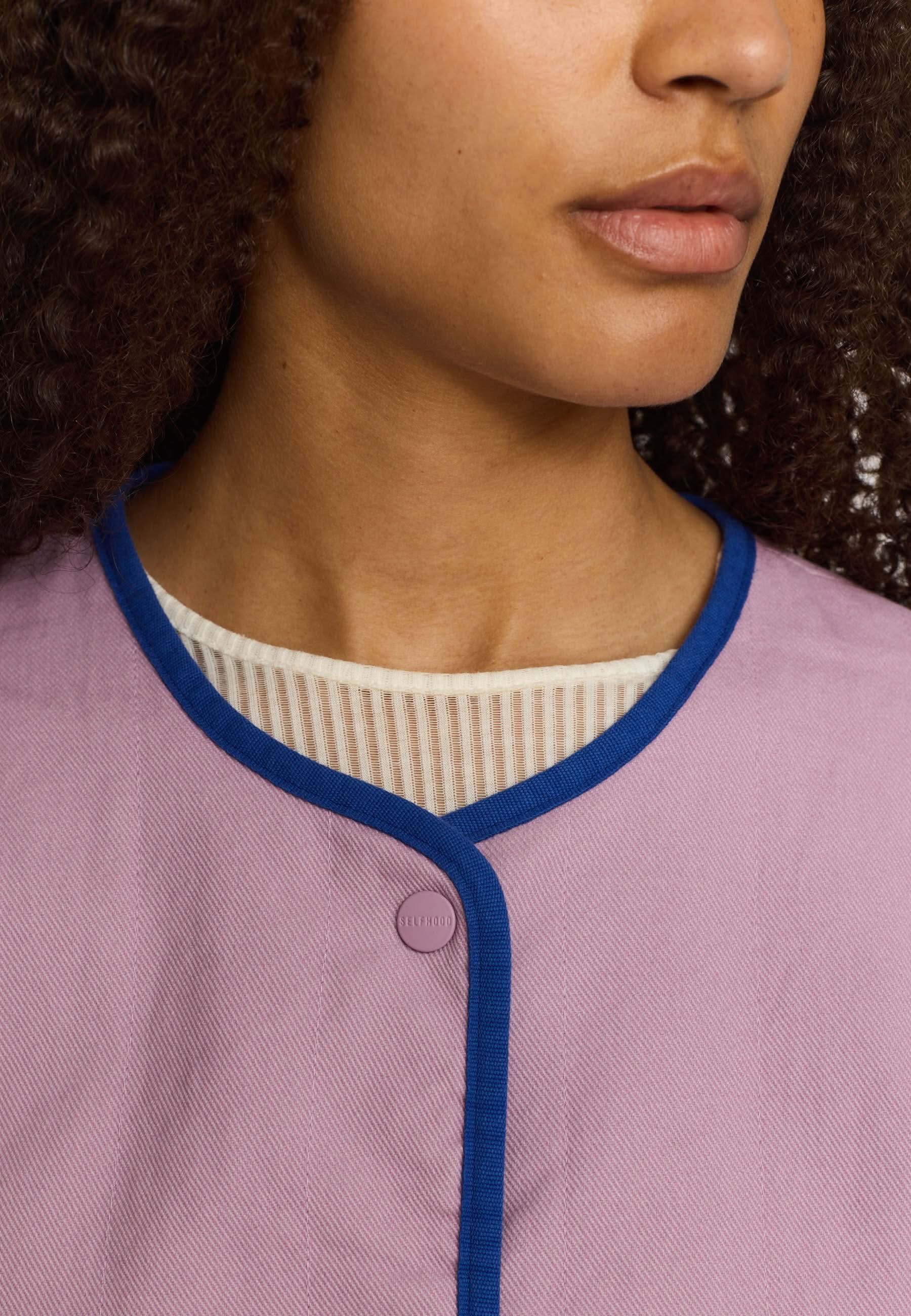 Quilted Block Jacket Lightpurple