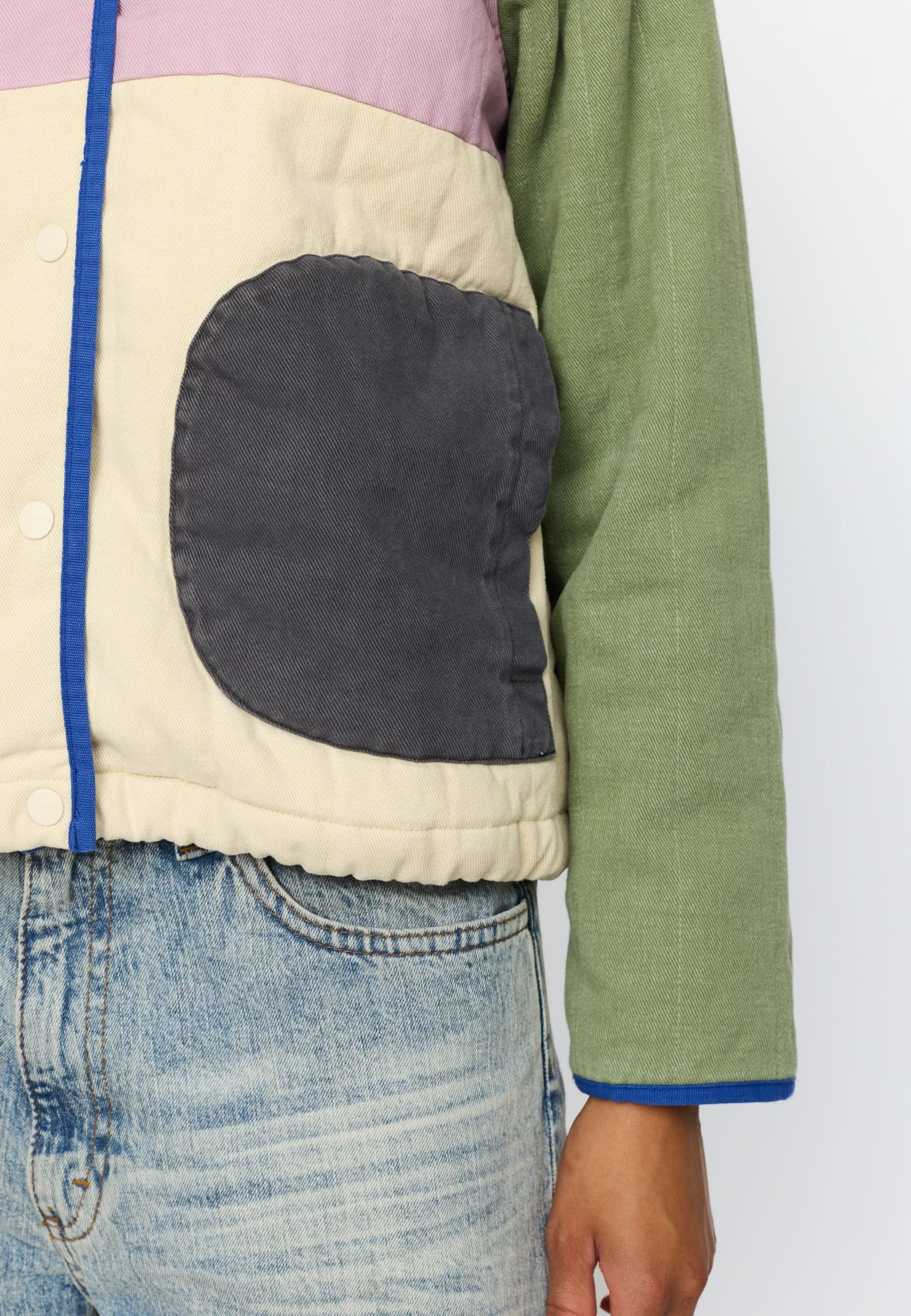 Quilted Block Jacket Lightpurple