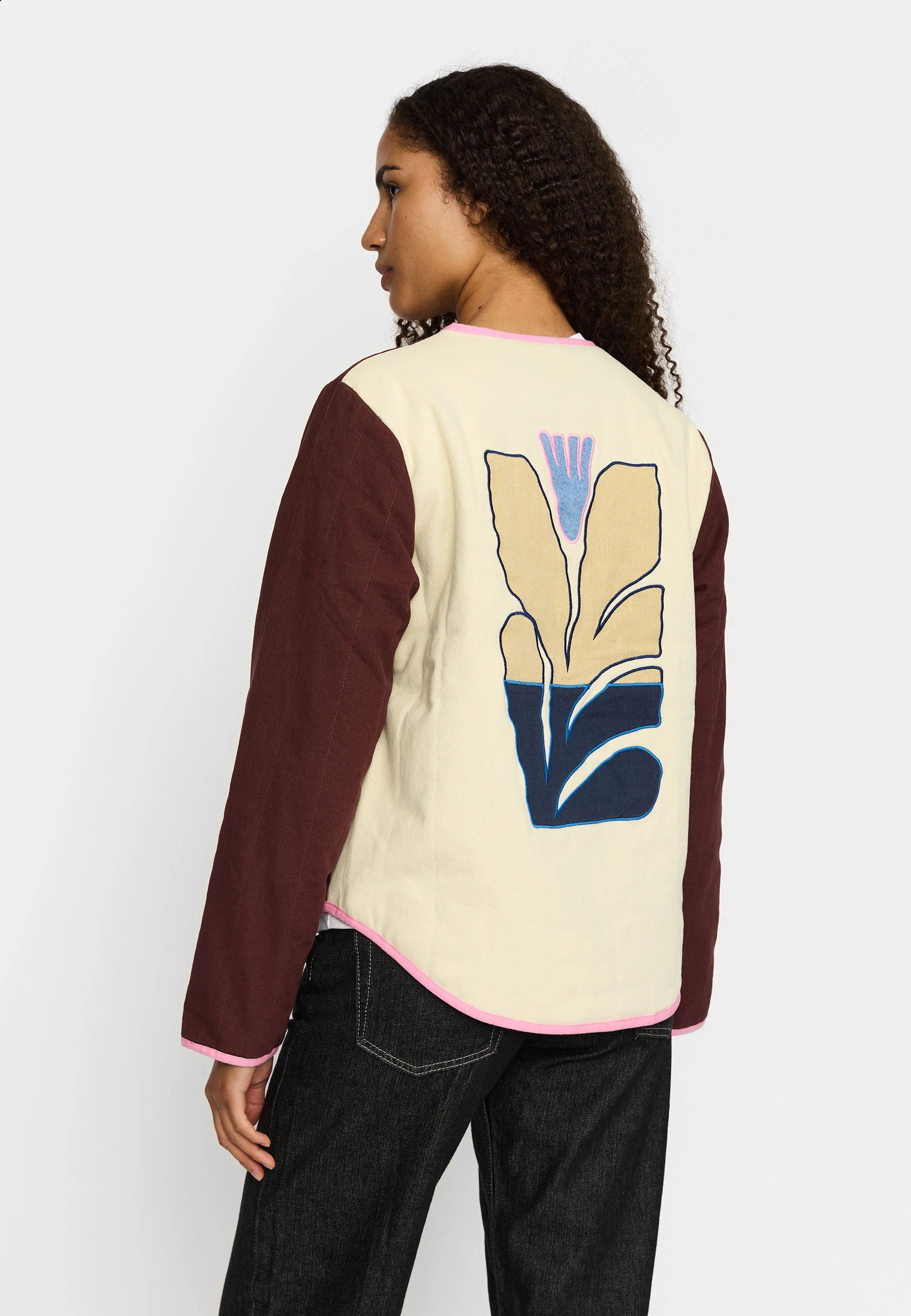 Quilted Jacket Burgundy