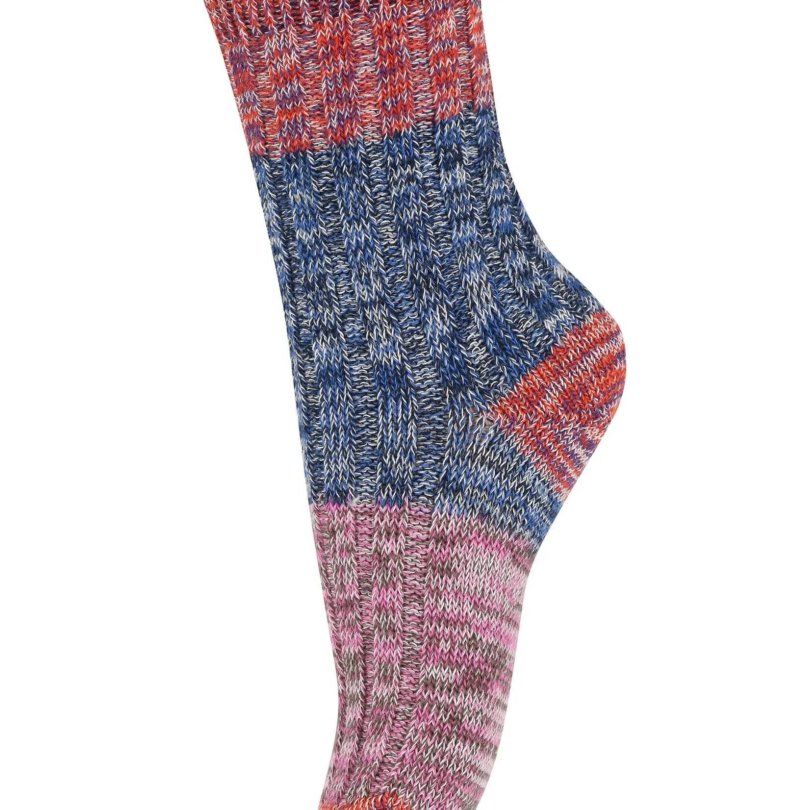 Re-Stock Socken Steinblau