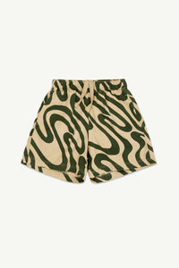 Woven Short Banana Printed Twill