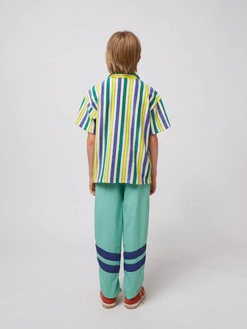 Smiling Color Block Tracksuit Pants