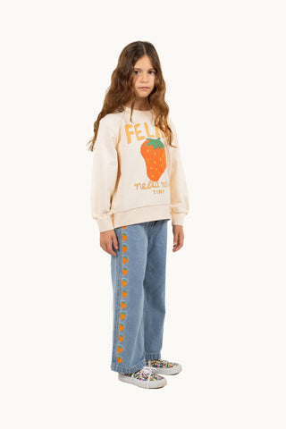 Strawberries Embroidered Jeans