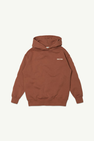 Hoodie Burnt Brick Fleece