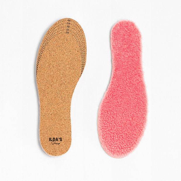 Einlegesohlen Schaffell Frau Rote Bete