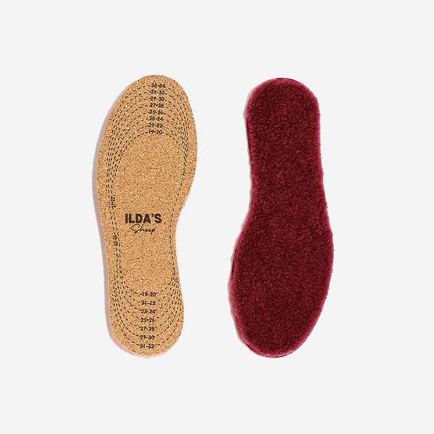 Einlegesohlen Lammfell Kinder Gelb