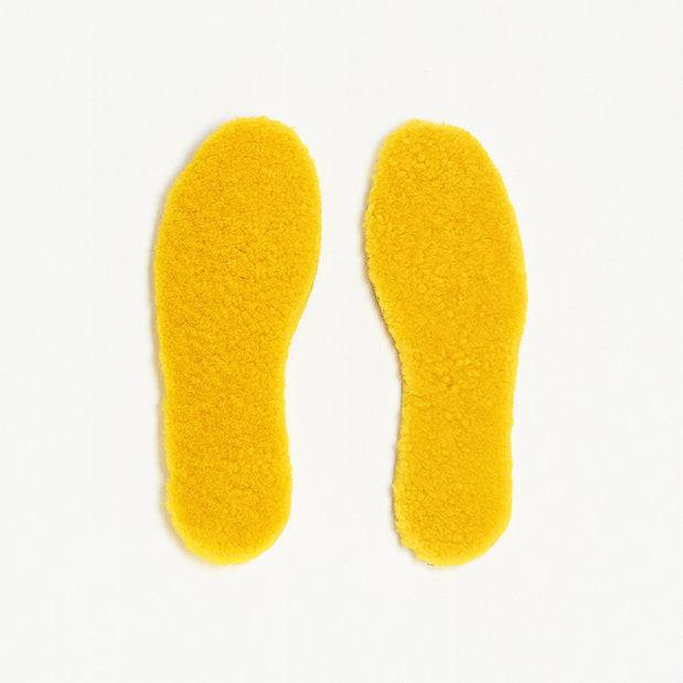 Einlegesohlen Lammfell Kinder Gelb