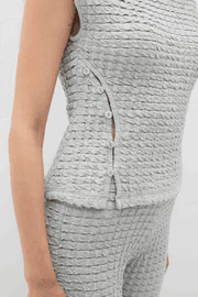 Anna Top Pearl - Sleeveless Fitted Top