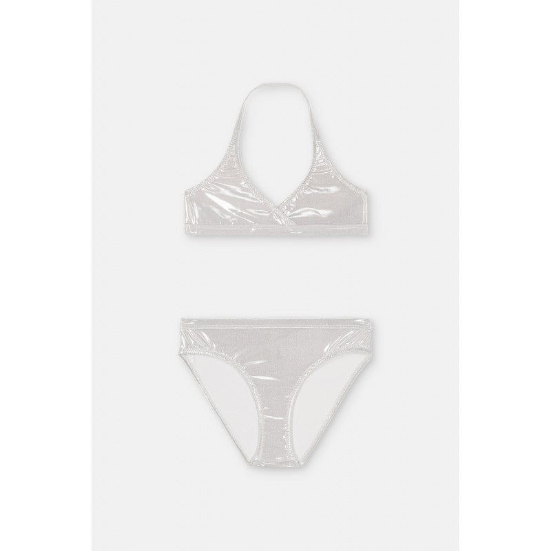 Maillot Two Pieces Cerise Argent