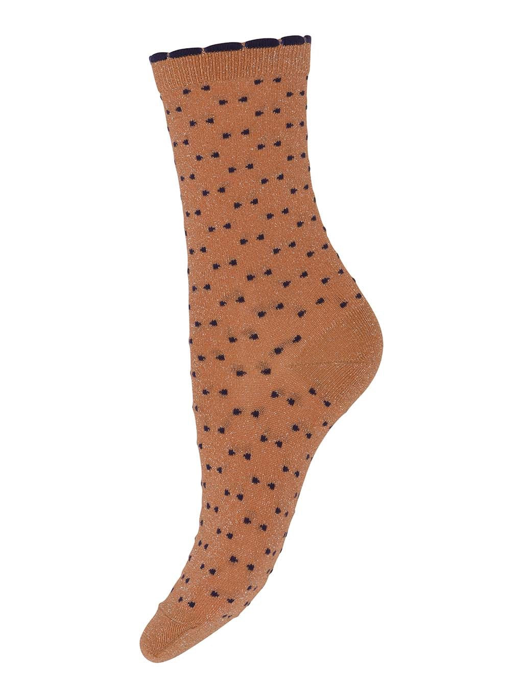 Bea Glitter Socks Golden Ochre mp Denmark | Zirkuss 