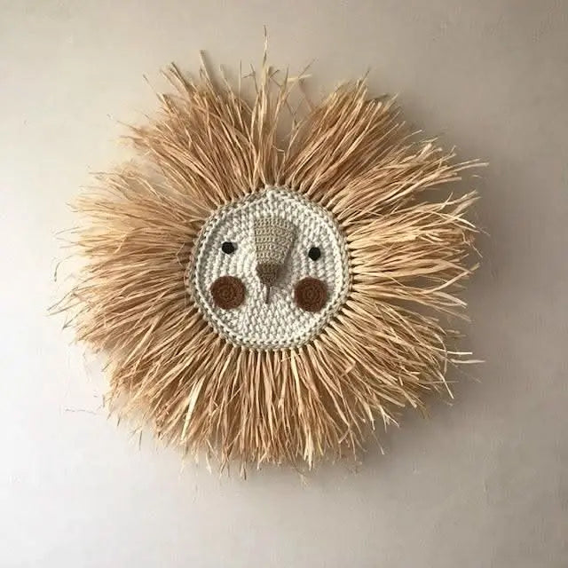 Wall Deco Lion Crochet Big Brown - Zirkuss