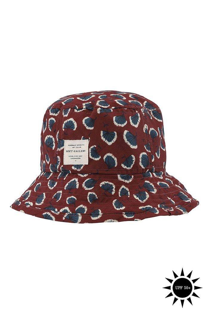 Camden Hat Russet Brown AOP Coral - Zirkuss
