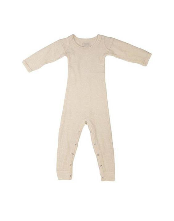 Gudrun & Gudrun Woll-Jumpsuit Off-White - Zirkuss