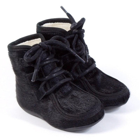 Petit Nord Shoes Fur Pre-Walker Black - Zirkuss