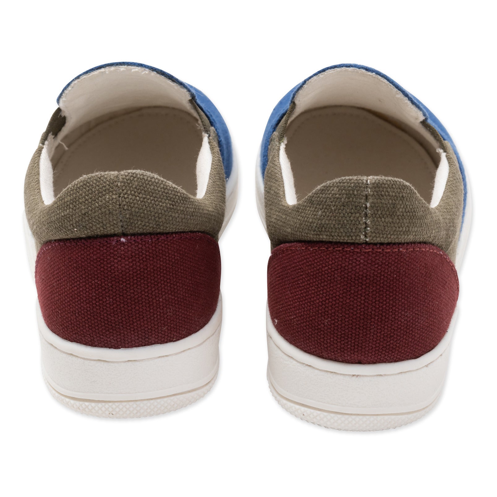 Bonton Tricolour Slip Ons Blue - Zirkuss